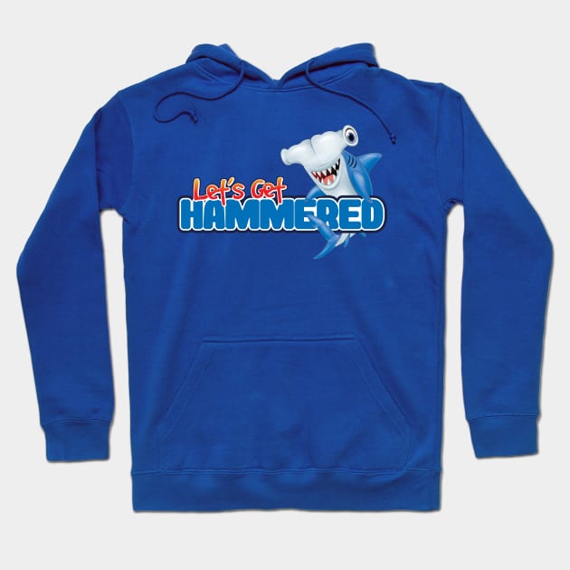 'Let's Get Hammered!' Awesome Shark Gift Hoodie by ourwackyhome